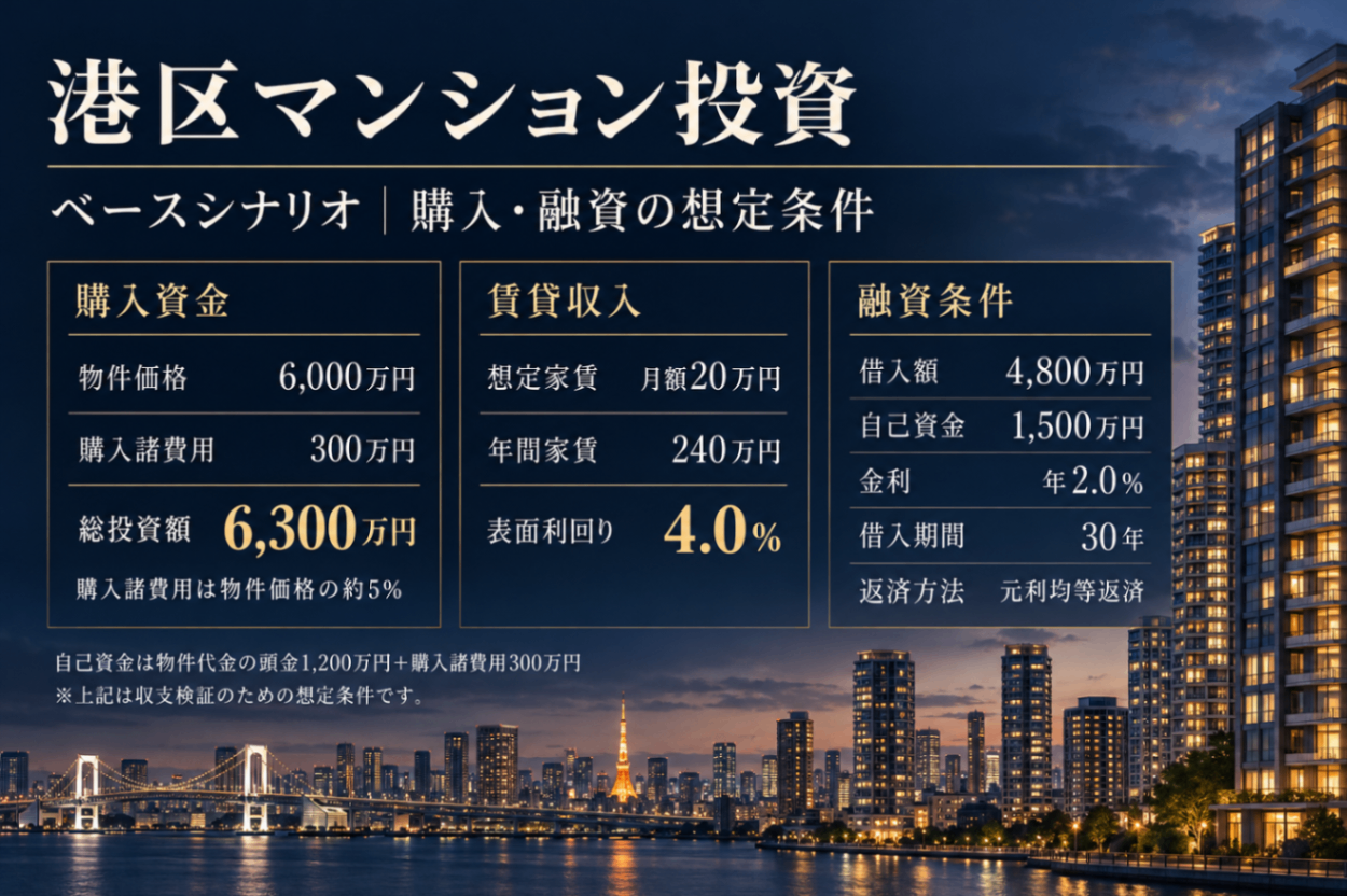 港区マンション投資の想定条件.png