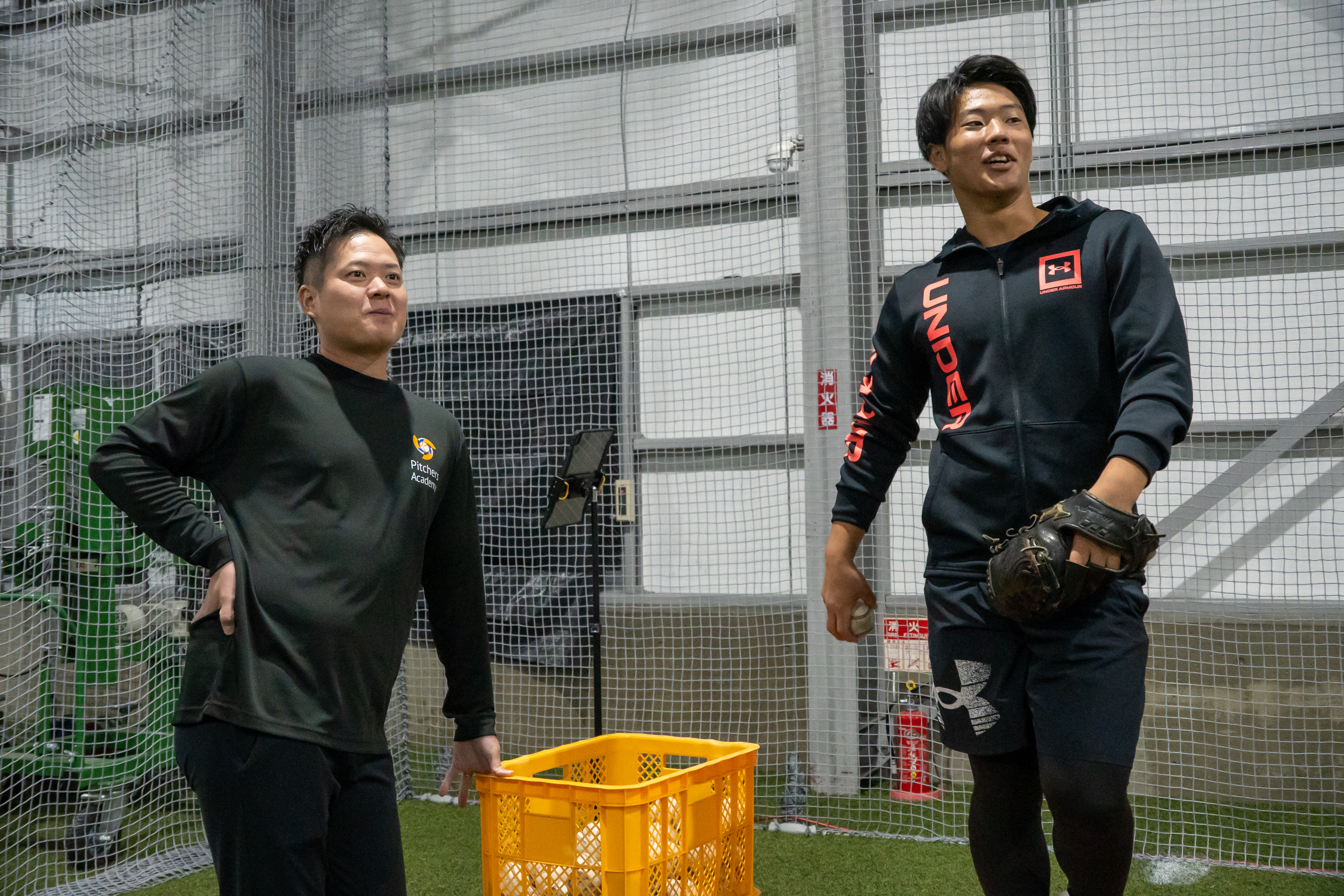 【冬の投手練習でメンタル強化】