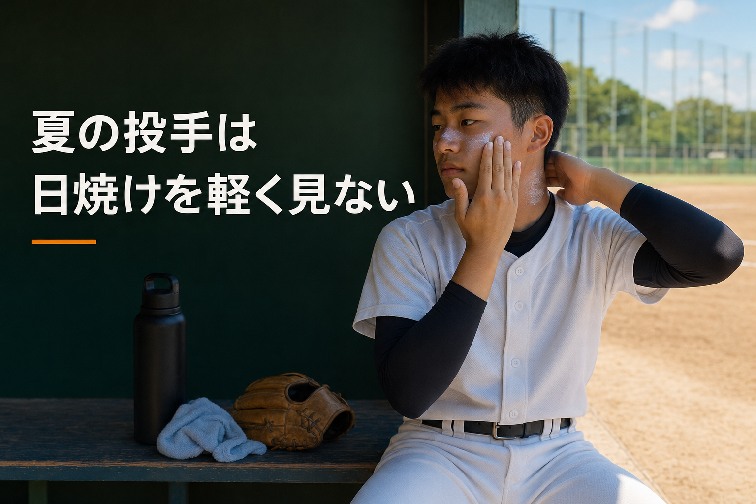 【夏の投手は「日焼け」を軽く見ない。暑さに負けないためのコンディション管理】