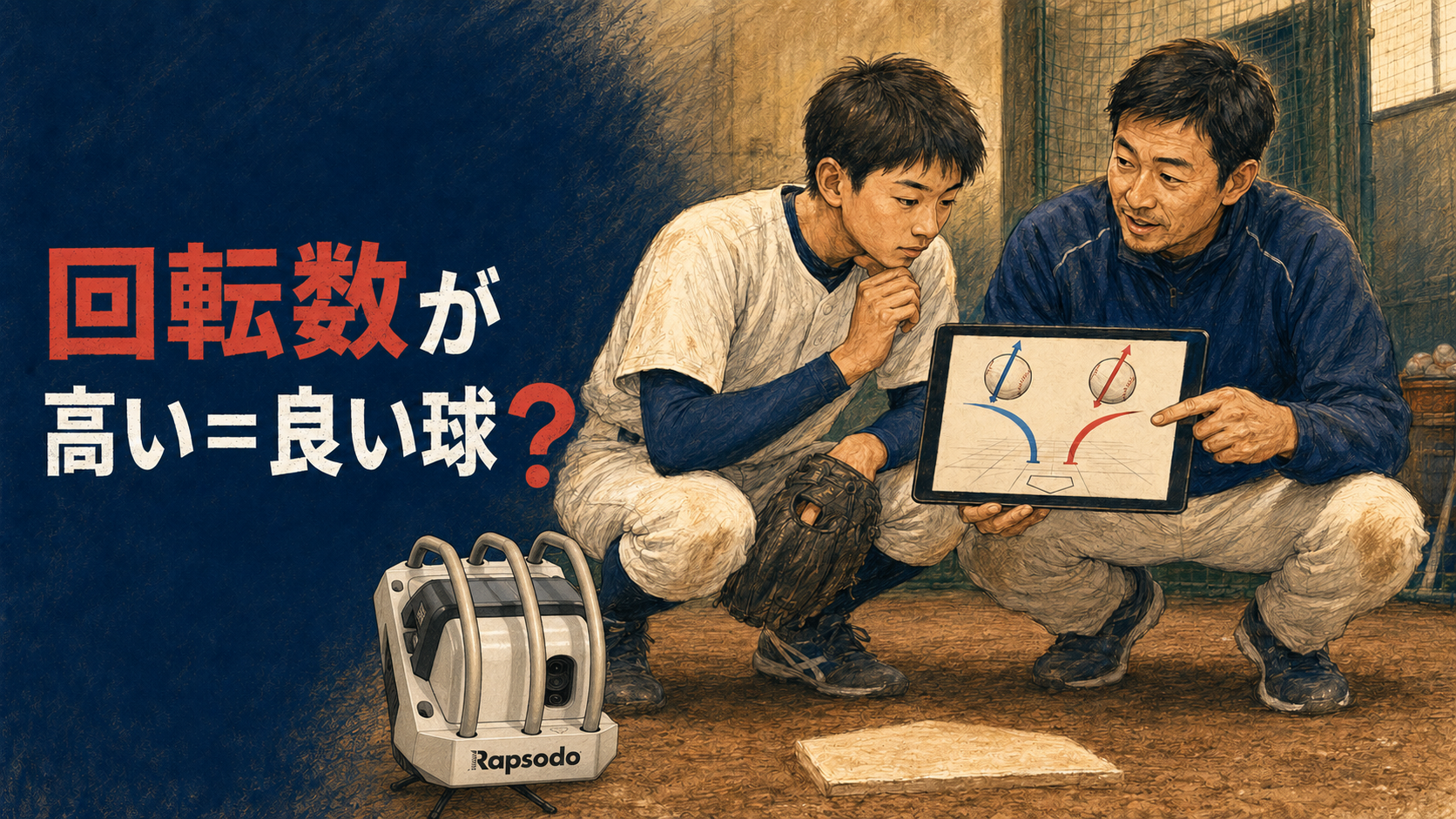 【Rapsodoの回転数は、高ければ良いわけではない】
